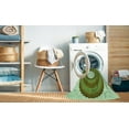 thumbnail image 2 of Ahgly Company Tapis d'Intérieur Lavable à la Machine, Carré, Transitionnel, Vert Pâle, Tapis de Zone, 3 Pieds Carré, 2 of 7
