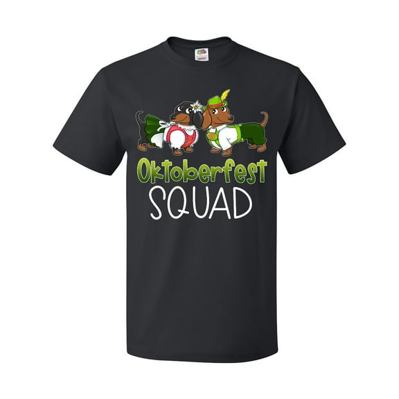 Inktastic Oktoberfest Squad- Cute Dachshunds in German Costumes T-Shirt