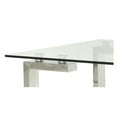 thumbnail image 5 of Emma Dining Table in Gold, Rectangular Dining Table, Glass Dining Table, Stainless Steel Dining Table, Clear Glass Dining Table, Modern Rectangle Dining Table, Kitchen Dining Table with Tempered Glass, 5 of 5