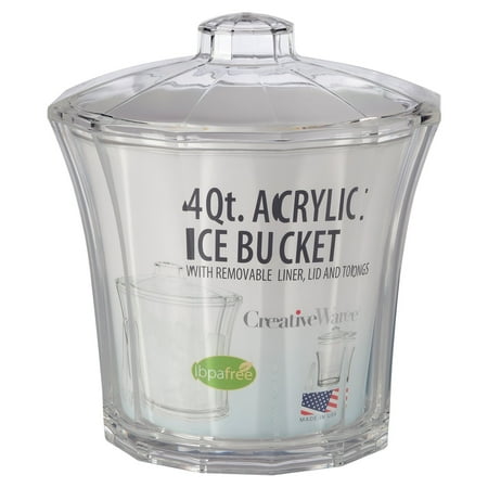 Terrain Bucket - Creative Ware Insulated Acrylic Ice Bucket and Tongs
