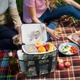 thumbnail image 5 of FORMRS Insulated Cooler Bag 24 Cans Capacity Soft Leakproof Lunch Box with Side Pockets, Green Forest Scene, 5 of 7