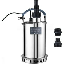 Sump Pump Submersible Water Pump 1HP 4000GPH Stainless Steel Portable Water Transfer Pump Electric for Pool Draining Hot Tub Basement Utility Pumps