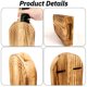 thumbnail image 3 of Jarrones de pared de madera QQBABO, set de 2 con pasto de pampas, 3 of 7