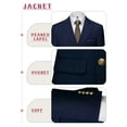 thumbnail image 5 of Beauty-Emily Men's Classic Double-Breasted Suit Set – Slim Fit Two-Piece Blazer & Pants with Gold Button Detail, Formal Business Suit for Office, Wedding & Events, 5 of 8