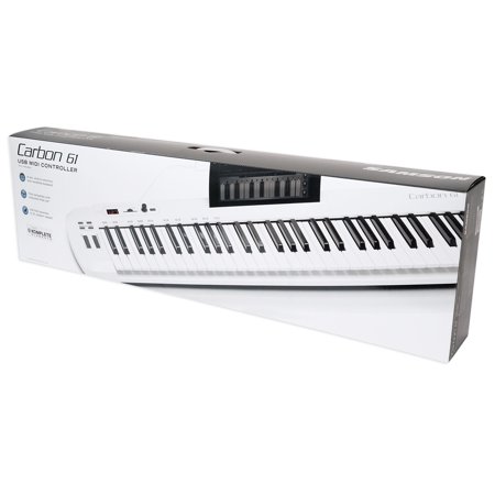 Samson Carbon 61 Key USB MIDI DJ Keyboard Controller + Software + Stand