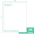 thumbnail image 4 of Papel adhesivo L LIKED, 8.5 x 11, hoja completa imprimible (100 hojas), 4 of 6