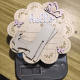 thumbnail image 7 of Wooden Baby Announcement Sign, 7x6.81in, Butterfly World Newborn Sign, Baby Name Plaque Board, Newborn Welcome Signs, Shower Nursery Decor, Wooden Newborn Welcome SignforShower, Baby Name Plaque, 7 of 7