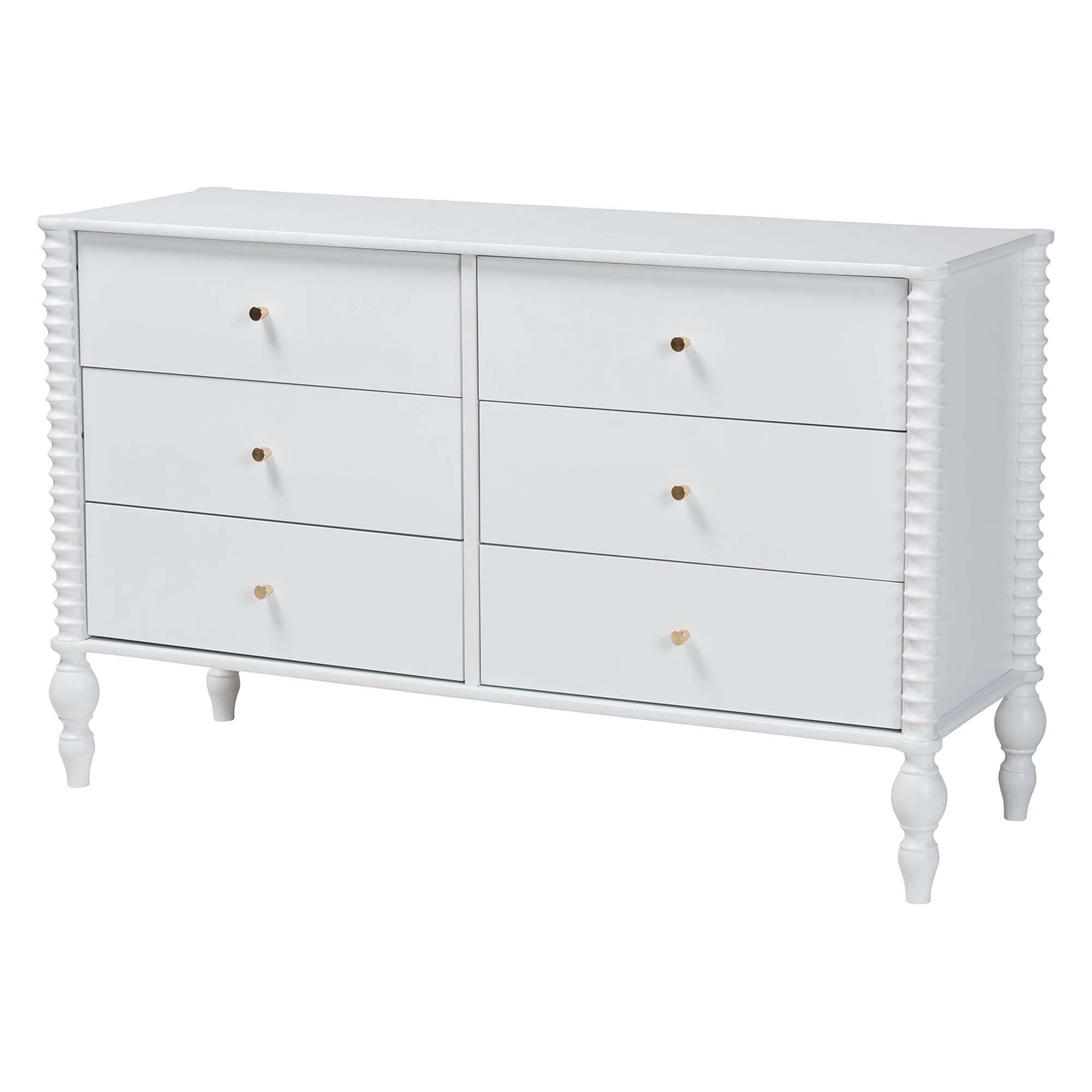 Baxton Studio Denita Farmhouse Bedroom Set, Twin, 4-Piece, White