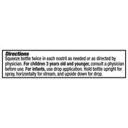 Equate Premium Saline Nasal Liquid Mist Spray, 3 fl oz
