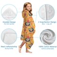 thumbnail image 7 of Fall Hedgehog Apple Leaf Pattern Hooded Bath Towel，60"x35" for Ages 3 To 12 Kids, Quick Dry Lightweight Soft Microfiber Hood Beach Towel Cover Up for Kids, 7 of 7