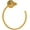 Unlacquered Brass, variant on Perrin And Rowe U.6135 Deco 7" Wall Mounted Towel Ring - Brass