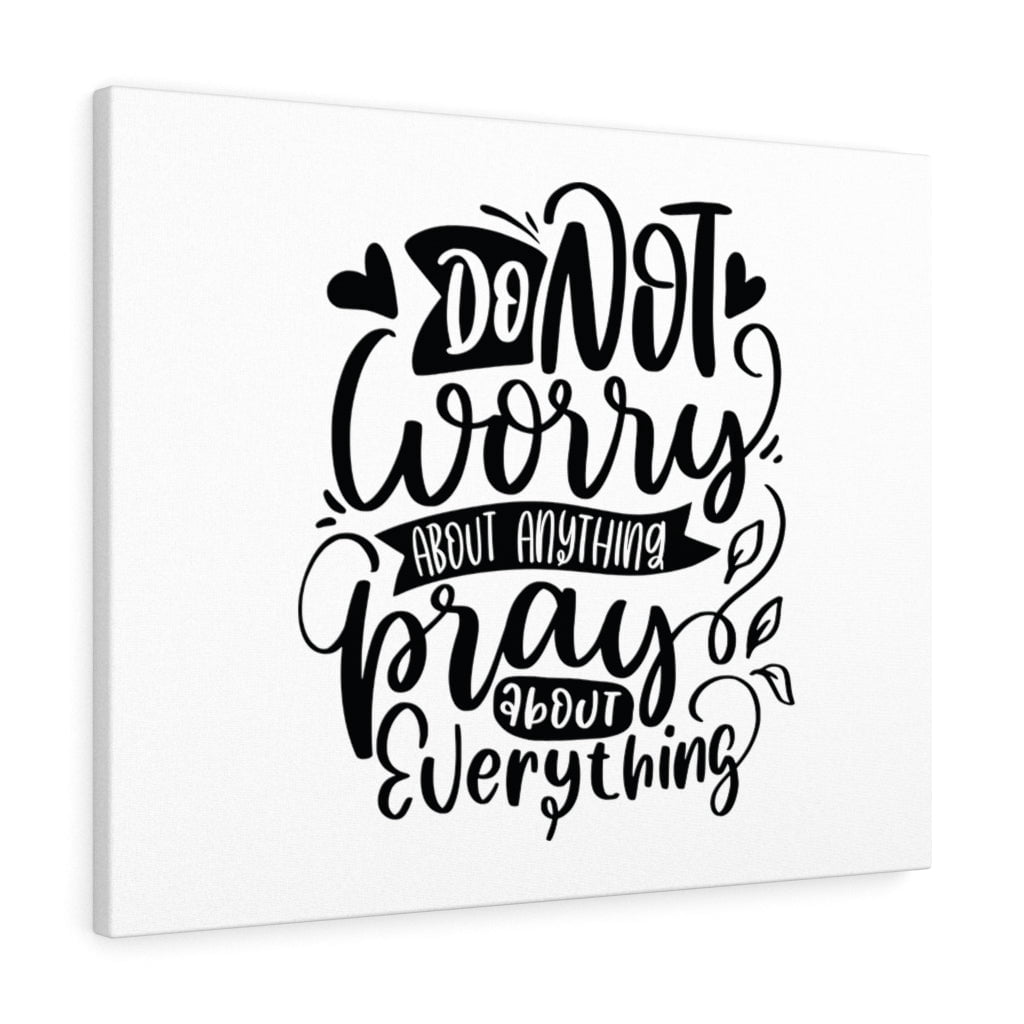 Scripture Walls Do Not Worry About Anything Bible Verse Canvas ...
