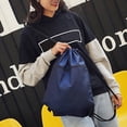 thumbnail image 3 of impermeable de Nylon con cordón pa deportes de viaje Azul Sunnimix bolsas de cordón, 3 of 8