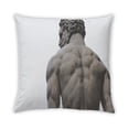 thumbnail image 2 of Ahgly Company Sites Famous Statues Coussin d'Intérieur, 18 Pouces par 18 Pouces, 2 of 6