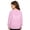 Pink, variant on Girls Tracksuit Pullover Hoodie With Sparkly Wing Design Kids Casual Outfit Printed Crewneck Sweatshirt
