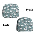 thumbnail image 3 of 2 PCS Car Headrest Cover, Cartoon Cute Chicken Feather Soft Car Seat Head Rest Cover Protector Interior Car Accessories Seat Covers for Cars Truck Auto Only Covers, 3 of 8
