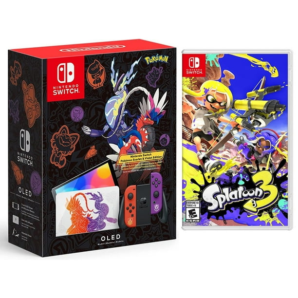 Nintendo Switch OLED Pokémon Edition with Splatoon 3 Game Bundle