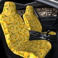 thumbnail image 2 of Uemuo Yellow Limes Pattern Car Seat Covers for Front Seats Waterproof Seat Covers for Cars, Universal Auto Front Seats Protector Fits for Car-1, 2 of 6
