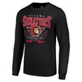 thumbnail image 2 of Men's Starter Black Ottawa Senators Team Logo Graphic Long Sleeve T-Shirt, 2 of 3
