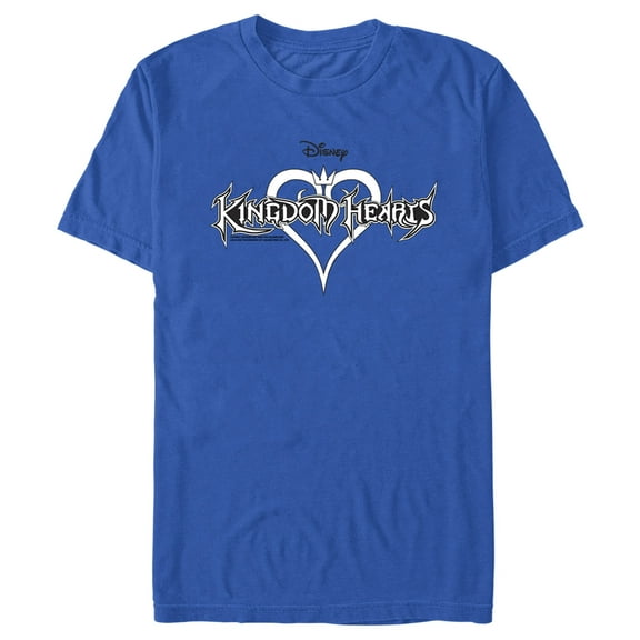 Men's Kingdom Hearts 1 Sketch Logo  Graphic Tee Royal Blue Medium