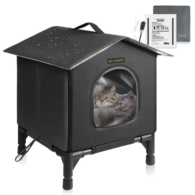 Casa para gatos Rest-Eazzzy pequeña, térmica, impermeable y aislada