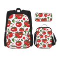 thumbnail image 1 of Fotbe Hand Drawn Tomatoes Set Escolar 3 en 1 para Niños - Mochila Duradera con Lonchera Aislante y Estuche para Lápices - Mochila Escolar para Niños y Niñas, 1 of 7