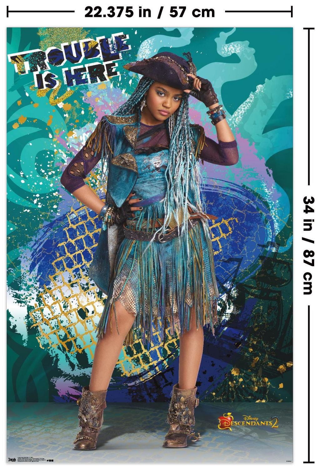 Disney Descendants 2 - Uma Wall Poster, 22.375" x 34"