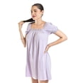 thumbnail image 2 of Vestido de lino escote cuadrado Roman Fashion /Juvenil, 20372 (Lila) lila M, 2 of 5