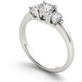 thumbnail image 2 of 3/4 Carat T.W. Diamond Three-Stone 14kt White Gold Engagement Ring, 2 of 5
