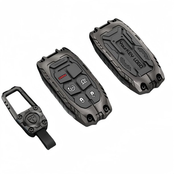 Funda de llavero DEGEMEEN de aleación de zinc pesado para Jeep