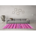 thumbnail image 3 of Ahgly Company Indoor Square Abstract Pink Modern Area Rugs, 4' Square, 3 of 4