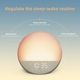 thumbnail image 4 of Sunrise Alarm Clock White Noise Machine: Natural Wake Up Light - Dimmable Clock with Bluetooth Speaker for Bedroom - 25 Sleep Sounds for Baby Adults Kids Cocoa, 4 of 7
