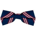 thumbnail image 2 of Oxford Kent by SuspenderStore Classic Multi-Stripe Adult Bow Ties - Microfiber Twill - 5 Beautiful Colors, 2 of 2