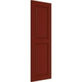 thumbnail image 3 of Ekena Millwork 12"W x 40"H True Fit PVC Two Equal Raised Panel Shutters, Pepper Red (Per Pair - Hardware Not Included), 3 of 10