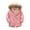 Pink, variant on Esaierr Boys Girls Winter Cotton Jackets Hooded Thicken Fleece Coats for Kids Baby,2-7T Toddler Mid Length Leisure Zipper Warm Cotton Outwear