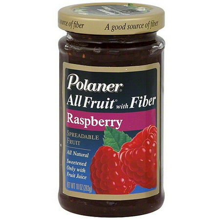 Polaner All Fruit Raspberry Spreadable Fruit With Fiber, 10 oz (Pack of 12)