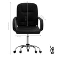 thumbnail image 2 of Silla para Oficina Giratoria Vinipiel LUMO Sillon Escritorio negro MEDIANO, 2 of 7