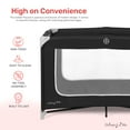 thumbnail image 4 of Dream On Me Zodiak Portable Playard with Carry Bag & Shoulder Strap, Black, 4 of 13