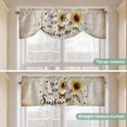 thumbnail image 6 of You Are My Sunshine Tie Up Window Valance Sunflowers Flower Bee Farm Tie-up Valance for Kitchen Windows Adjustable Small Curtain Balloon Shades for Kitchen Bathroom Cafe 42x12inch, 6 of 9