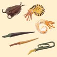 thumbnail image 4 of HEVIRGO 6Pcs/Set Animal Model Fun Creative Detailed Rod Ammonite Animal Model Ornament Birthday Gift, 4 of 10