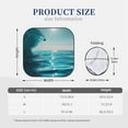 thumbnail image 3 of Fotbe Turquoise Ocean Reflection 2-Piece Car Windshield Sun Shade | Sun Blocker for Car Windshield | Foldable Automotive Interior Accessories for Sun Protection-Small, 3 of 7