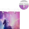 thumbnail image 5 of Coolnut Shower Curtain Unicorn Bathroom Decor Watercolor Shower Curtain Sets Fabric Cloth Bathroom Curtains with Hooks 60x72 Inch, 5 of 6