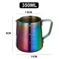 thumbnail image 2 of 1 x 360ml Stainless Steel Tip Pull Tank Coffee Creamer Inside and Outside Graduated Measuring CupsChroma, 2 of 5