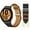 noir-gold-black, variant on No Gaps Leather Band For Samsung Galaxy Watch 4 classic 46mm 42mm 44mm 40mm smartwatch belt Bracelet correa Galaxy Watch 4 strap