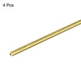 thumbnail image 4 of Uxcell 3.5mm OD 1mm Wall Thickness 300mm Length Brass Round Tube 4 Pack, 4 of 5