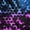 Blue Purple Black, variant on Erosebridal Futuristic Honeycomb Pattern Zipper Twin Comforter Sets with Fitted Sheet and 2 Pillowcases,Neon Hexagon Print Zipper Bedding Set,Green Yellow Black,Black Reversible