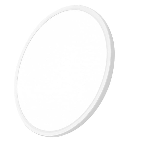 20 Inch Large LED Flush Mount Ceiling Light, 40W,4350LM, 3000K/4000K/6000K CCT Selectable,White Round Flat Panel Light Low Profile Ceiling Light Fitu
