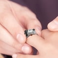 thumbnail image 5 of Bague de Fiançailles Ajustable pour Femmes avec Zircons Ronds Étincelants et Ouverture Élégante, Bijou d'Alliance, 5 of 5