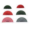 thumbnail image 4 of Uxcell 8"/12"/16" Round Paper Fans Hanging Decoration for Birthday Wedding Party, Red Green 6 in 1 Set, 4 of 6