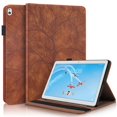 thumbnail image 1 of Tree of Life Embossed Case for Lenovo Tab m10 Stand, Card Slots, Stylus Loop Brown, 1 of 4